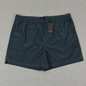 Rails Mens La Brea Swim Trunks Board Shorts Dark Aegean Blue Green XL $98 NWT